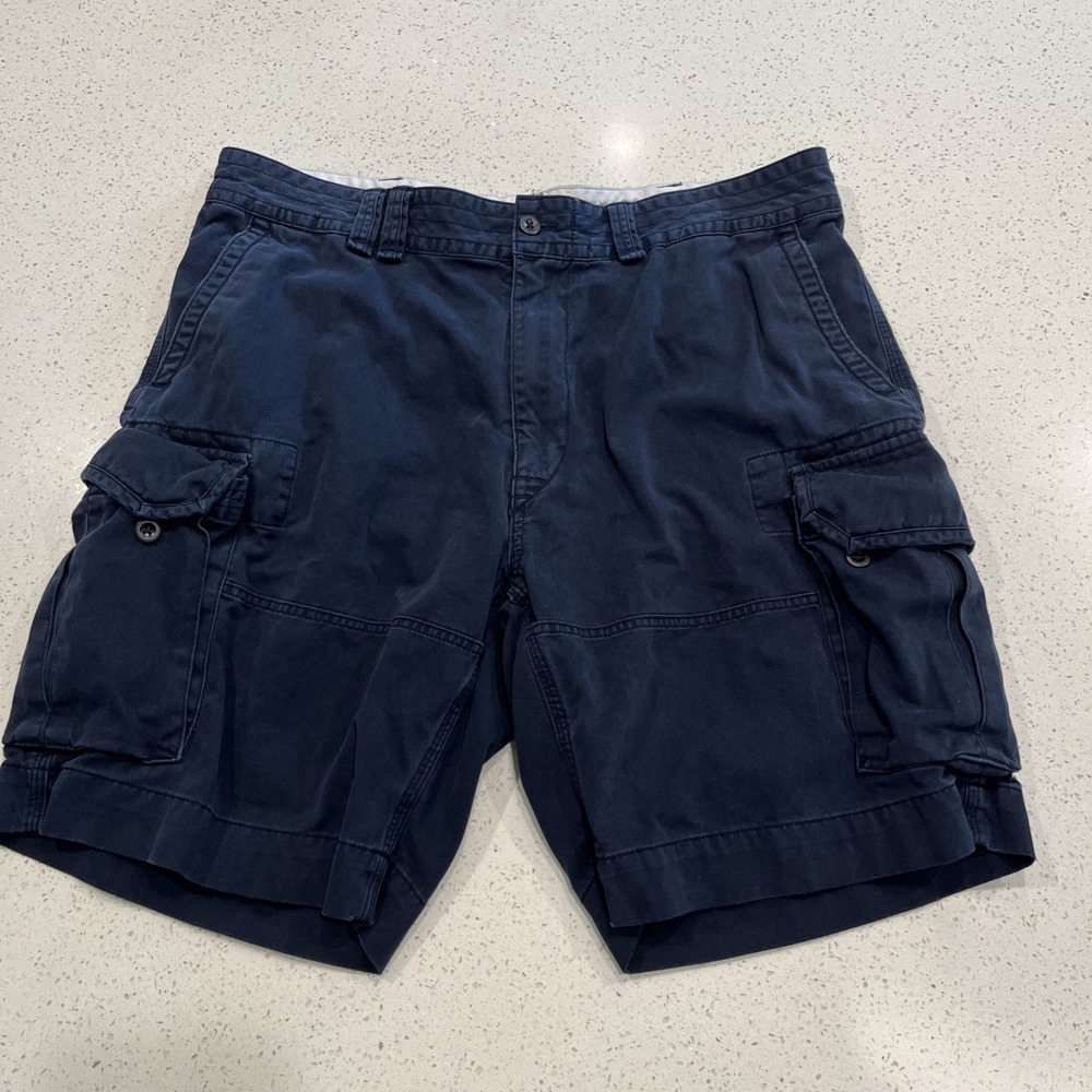 Polo‎ Ralph Lauren Shorts  Blue Mens 40/10" Inseam Cargo Heavy Pockets Outdoors